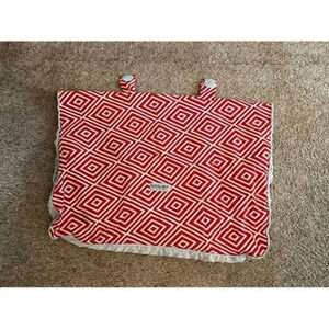 Carseat‎ Canopy Red Geometric Pattern Baby Blanket with Soft  Interior